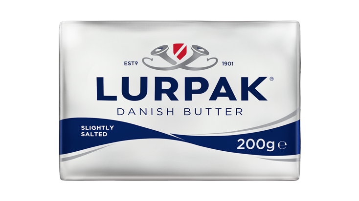 Lurpak roomboter licht gezouten, 200 gram