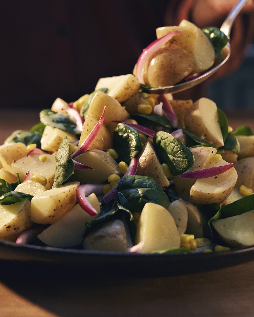 Warme aardappelsalade