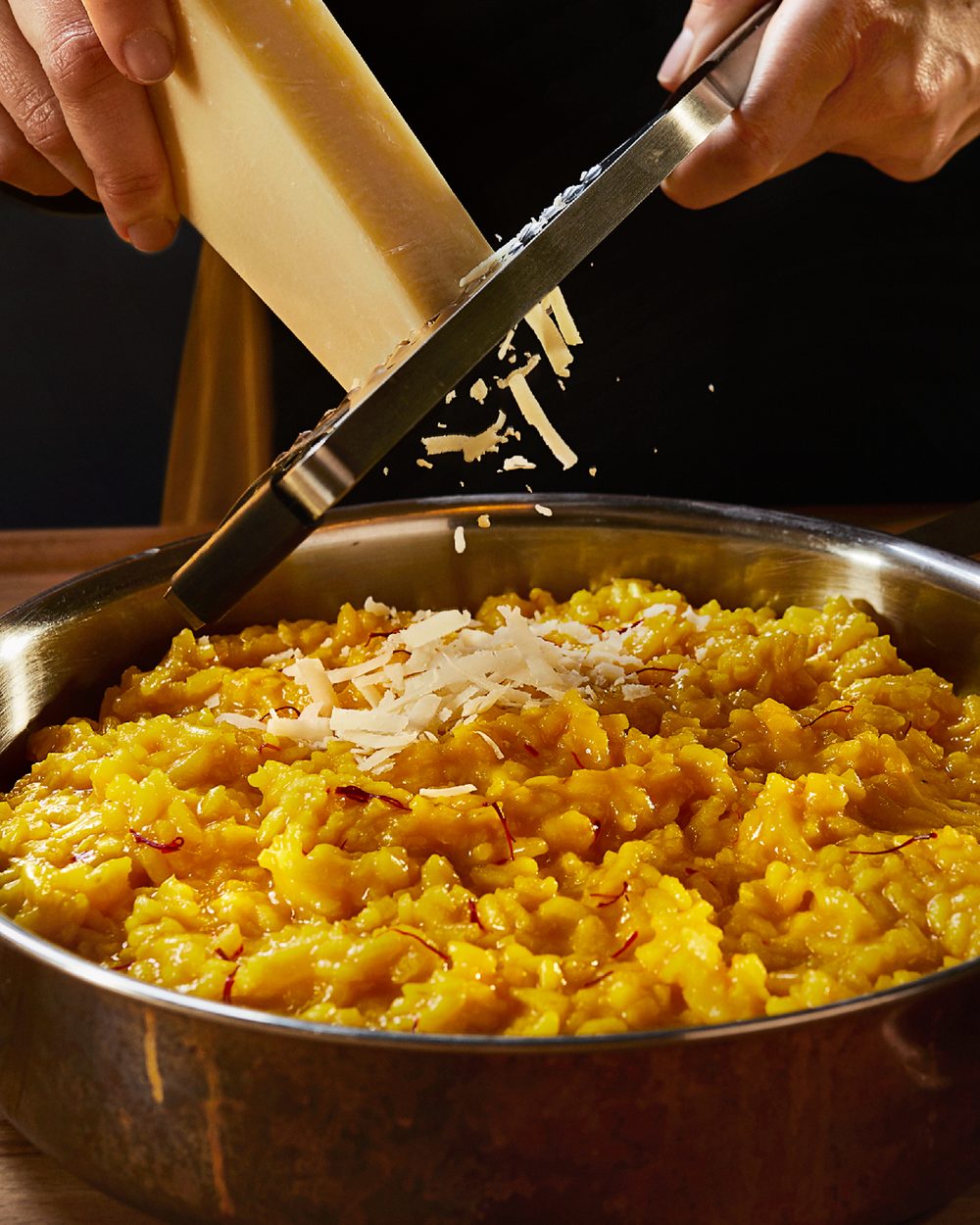 Risotto met saffraan en Parmezaan